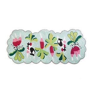 Mackenzie Childs beaded bunny Rabbit Spring Easter Table Runner New In Package